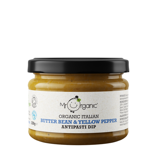 Mr Organic Butter Bean & Yellow Pepper Antipasti Dip - 230G