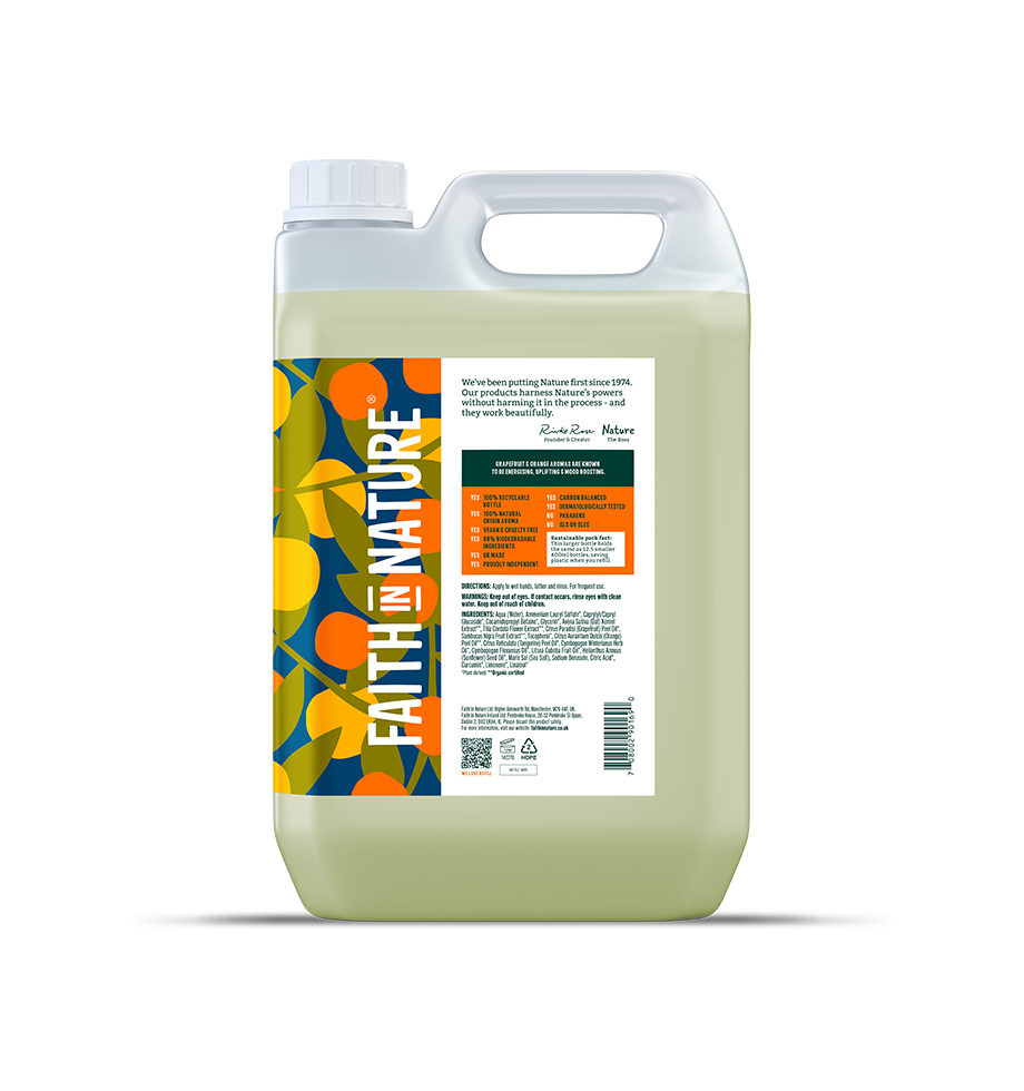 Faith in Nature (PREORDER) Hand Wash - 5L