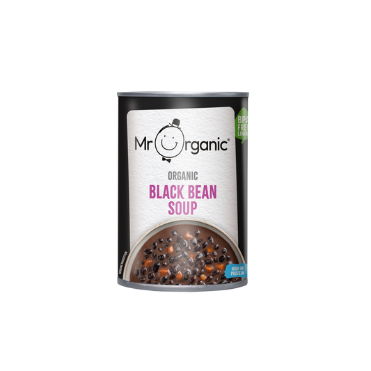 Mr Organic Black Bean & Vegetable Soup - 400g