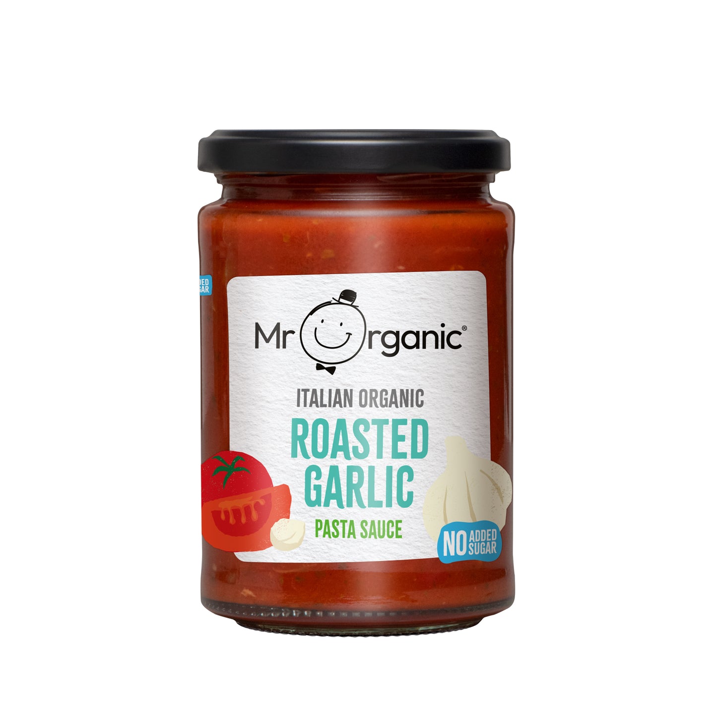 Mr Organic No Added Sugar Roasted Garlic Pasta Sauce - Case of 6 X 350g