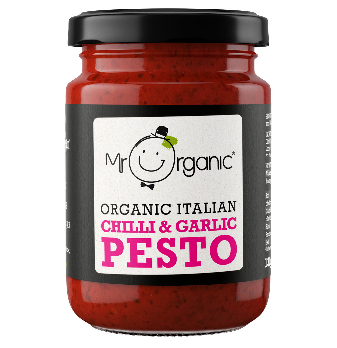 Mr Organic Chilli & Garlic Pesto - Case of 6 x 130G