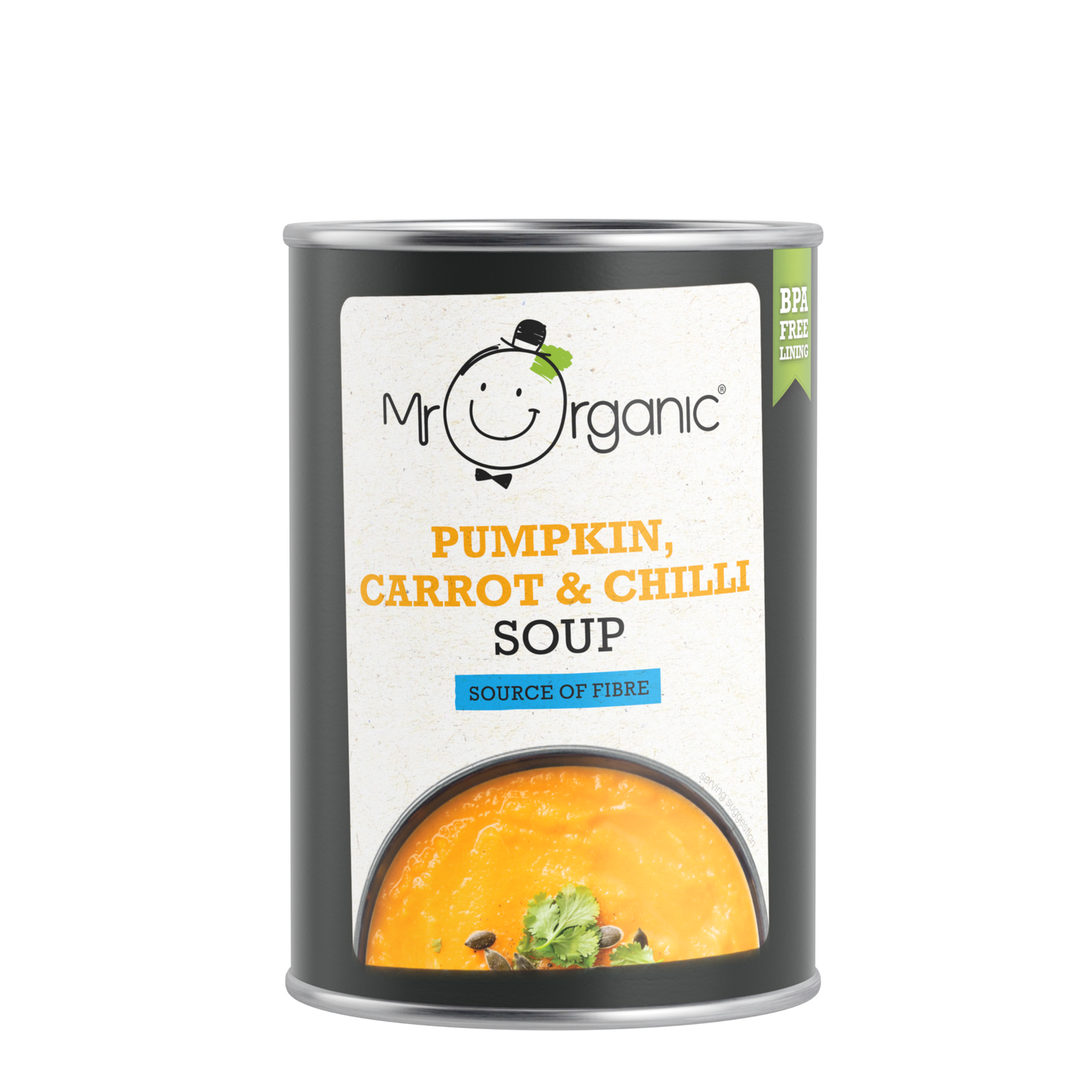 Mr Organic Pumpkin, Carrot & Chilli Soup - Case of 12 x 400G