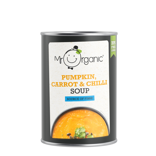 Mr Organic Pumpkin, Carrot & Chilli Soup - 400G