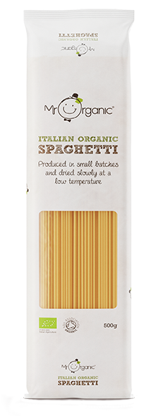 Mr Organic Spaghetti Pasta - Case of 12 X 500g