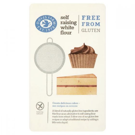 Doves Farm Freee Self Raising White Flour - Pack of 5 x 1KG