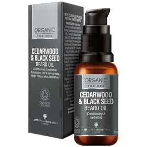 Organic for Men Cedarwood & Black Seed Beard Oil - 30ML