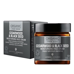 Organic for Men Cedarwood & Black Seed Moisturiser - 60ML
