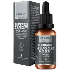 Organic for Men Cedarwood & Black Seed Hydrating Face Serum - 30ML