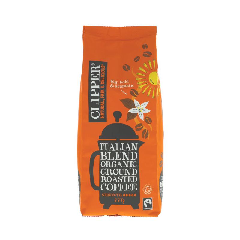 Clipper Italian Style Roast & Ground Coffee - 227G