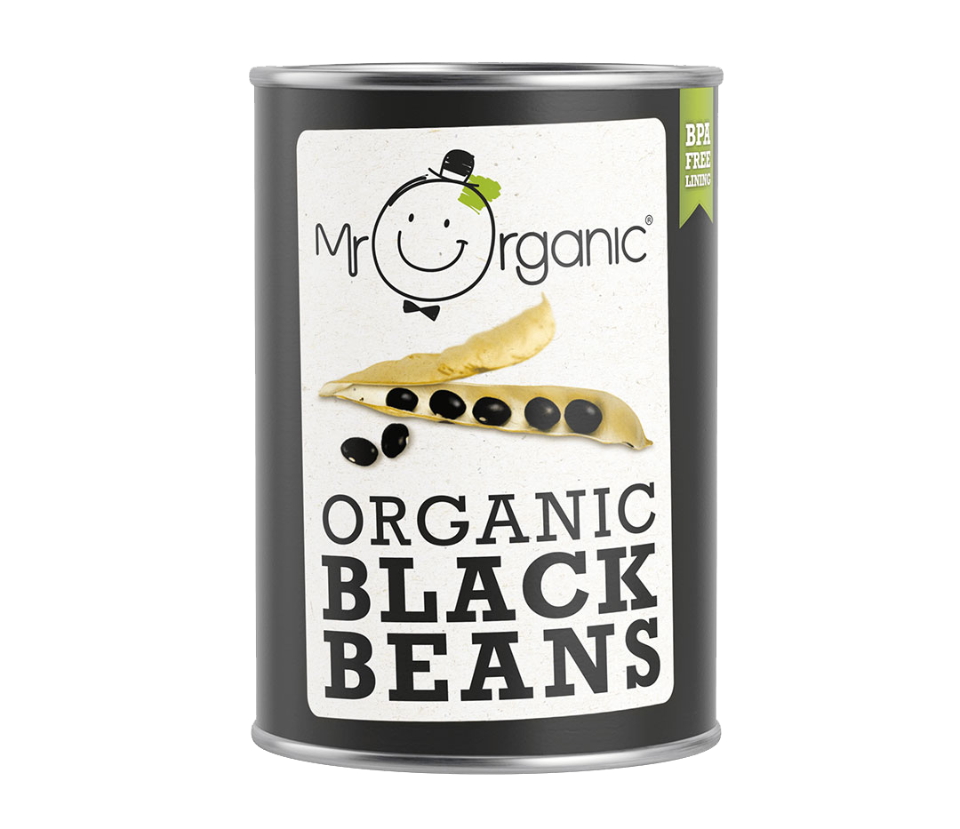 Mr Organic Black Beans - Case of 12 X 400g