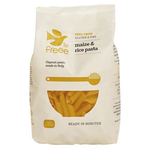 Doves Farm Freee Maize & Rice Penne - Case of 8 x 500G