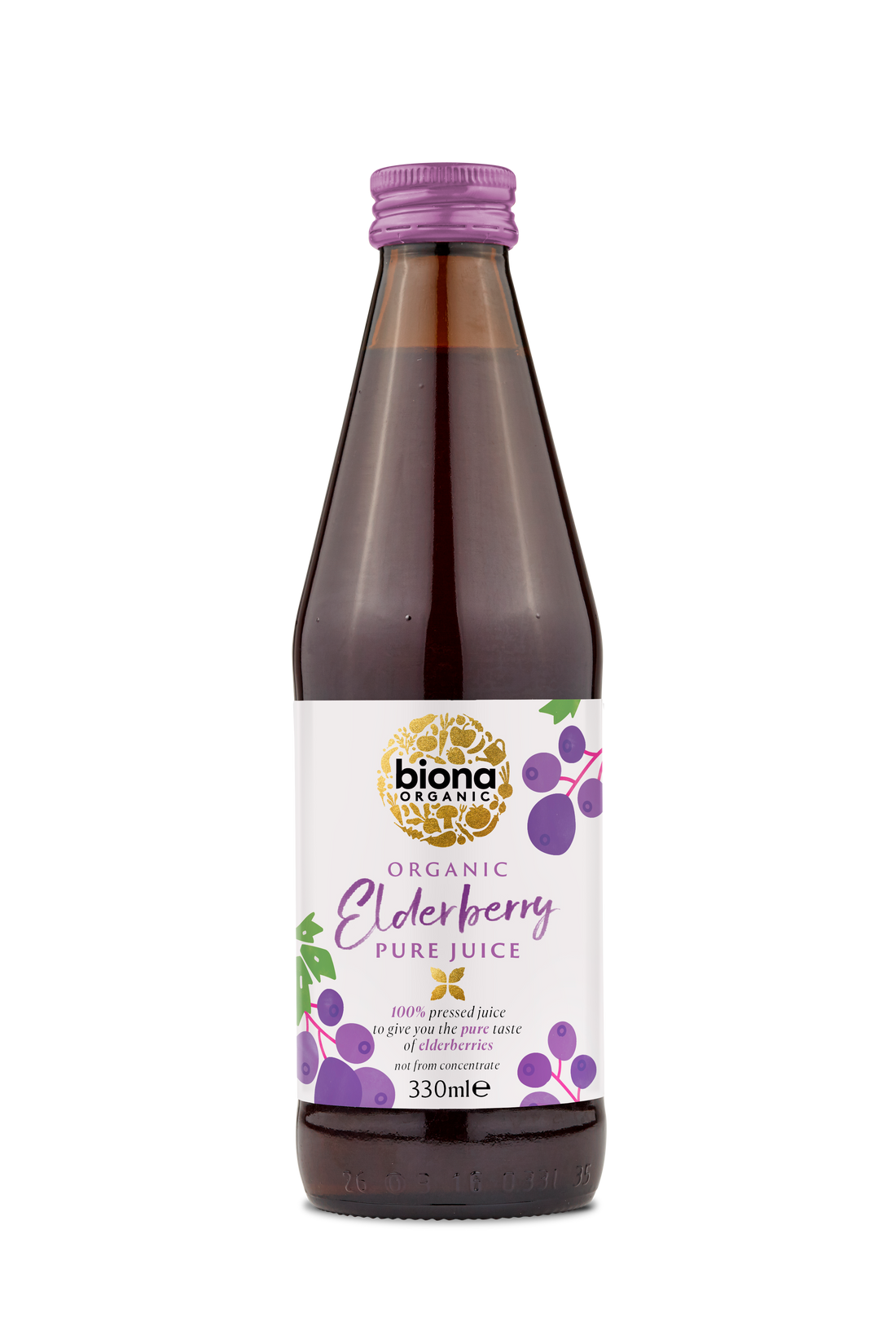 Biona Pure Elderberry Super Juice - Case of 6 x 330ML