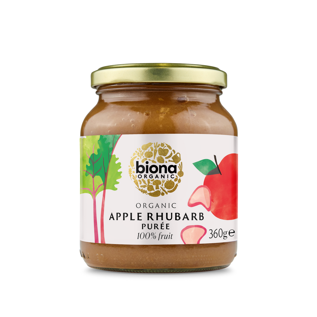 Biona Apple & Rhubarb Puree - 360G