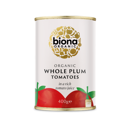 Biona Whole Plum Tomatoes - 400G