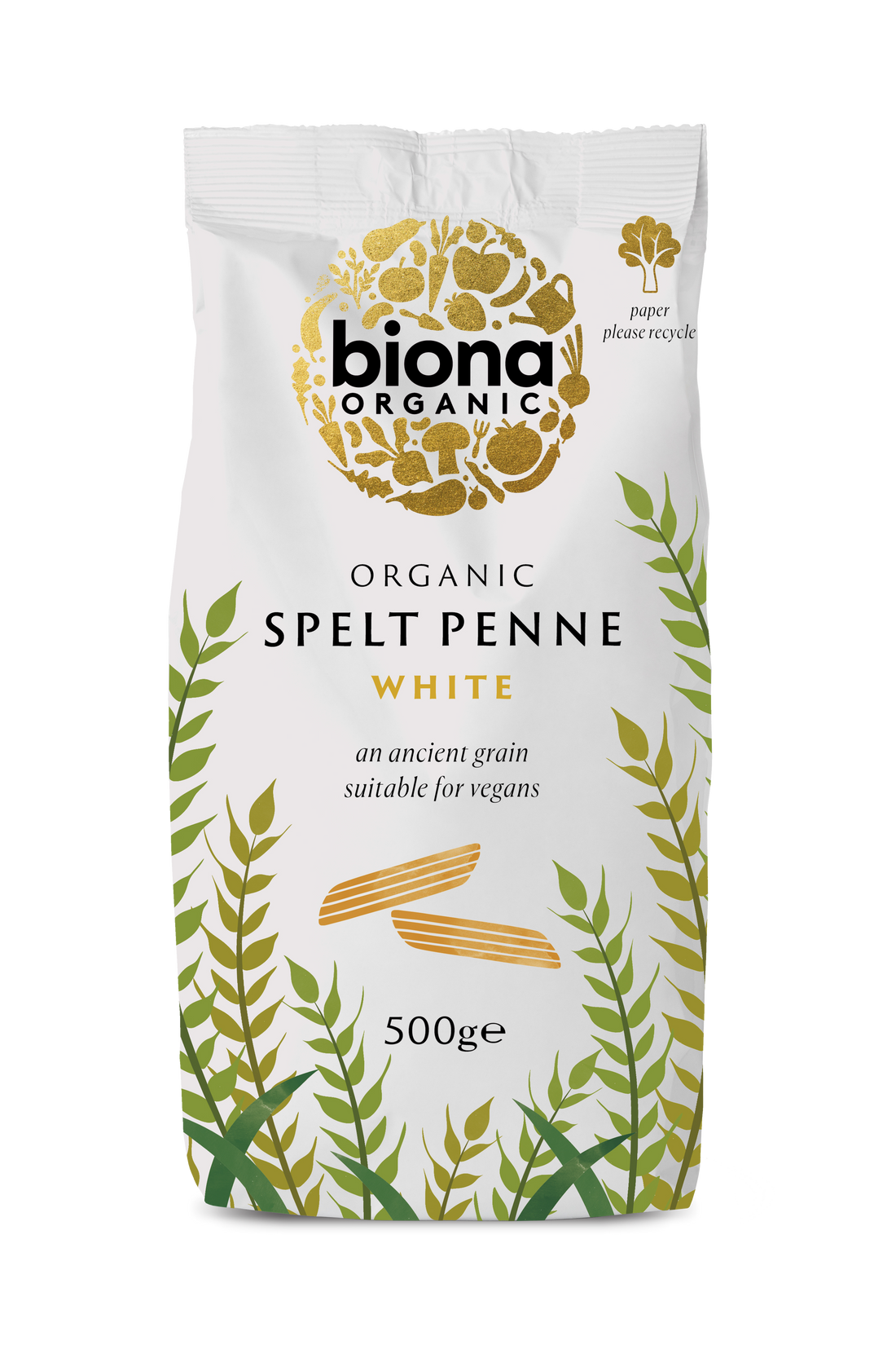 Biona Spelt White Penne - 500G