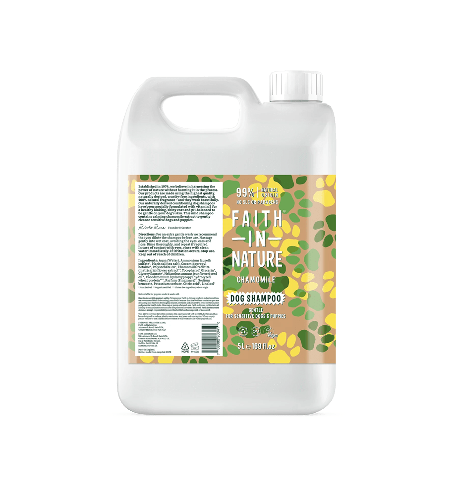 Faith in shop nature dog shampoo