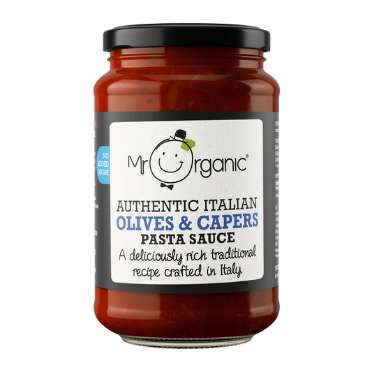 Mr Organic No Added Sugar Olives & Capers Pasta Sauce   -  350g