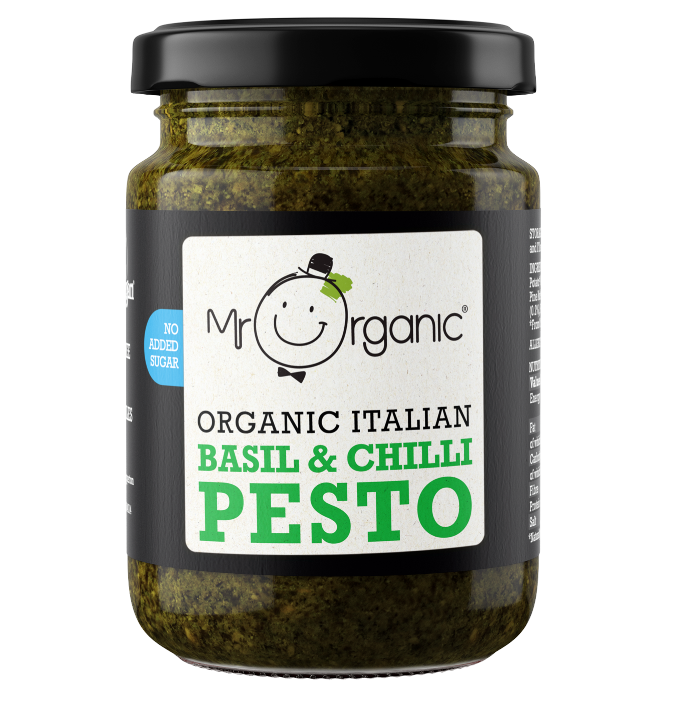 Mr Organic Basil & Chilli Pesto - 130G