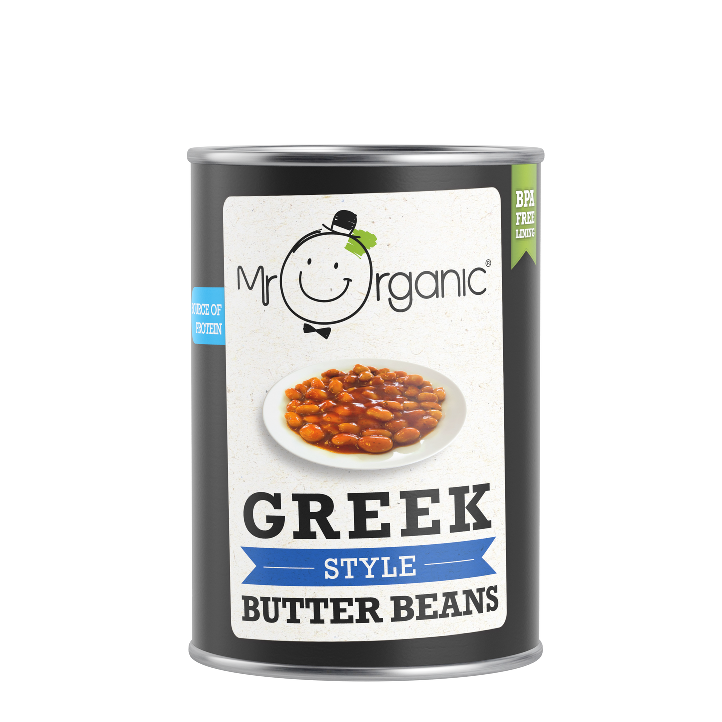 Mr Organic Greek Style Butter Beans - Case of 12 X 400g