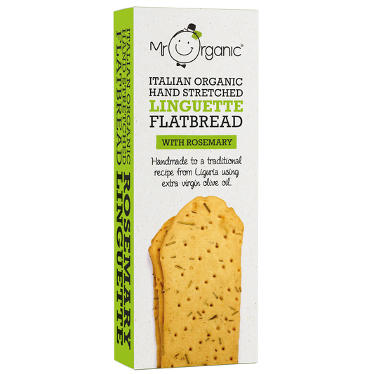 Mr Organic Linguette Flatbread - Rosemary - Case of 10 X 150g