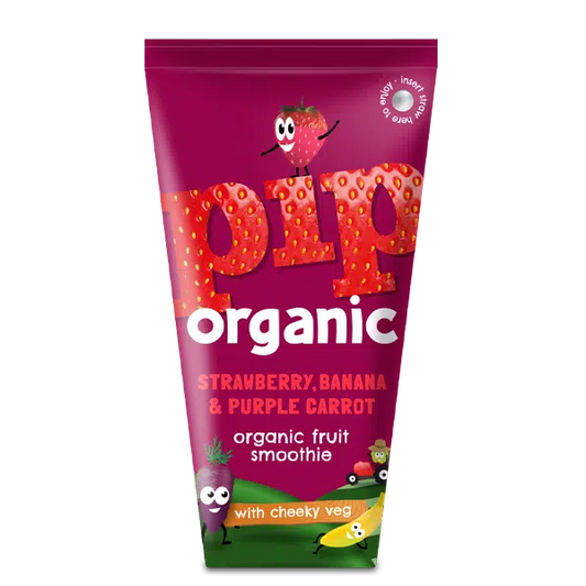 Pip Organic Strawberry, Banana & Purple Carrot Smoothie - Case of 4 x 180ML