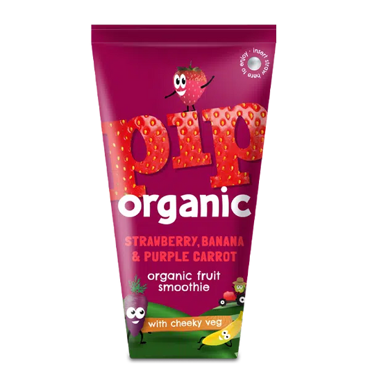 Pip Organic Strawberry, Banana & Purple Carrot Smoothie - Case of 24 x 180ML