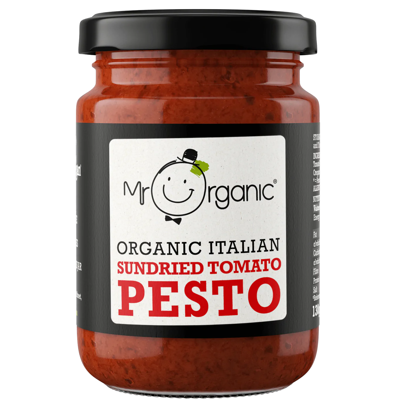 Mr Organic Sundried Tomato Pesto - Case of 6 x 130G