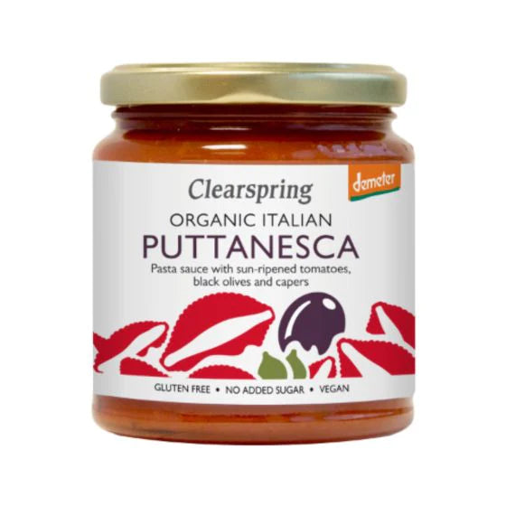 Clearspring Demeter Italian Puttanesca Pasta Sauce - Case of 6 x 300G