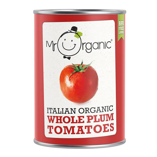 Mr Organic Whole Plum Tomatoes - 400G