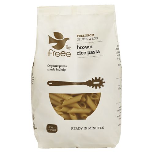 Doves Farm Freee Brown Rice Penne - Case of 8 x 500G